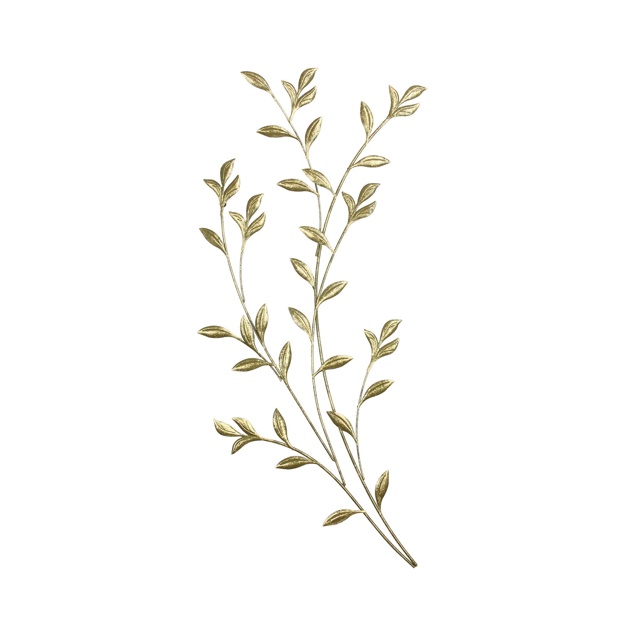 Habitat Saba 37" Gold Leafy Boughs Wall Art